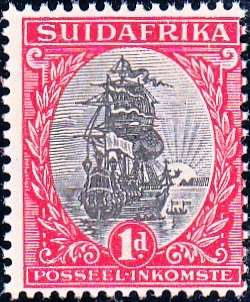 UNION OF SOUTH AFRICA 1926: DEFINITIVE ISSUE 1d AFR ONLY MH (SACC 30Ld)