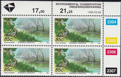 RSA 1992: Environmental Conservation SET CONTROL BLOCKS MNH (SACC 759-761)