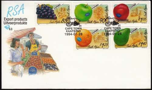 RSA 1994: OFFICIAL FDC 6.3 EXPORT FRUITS