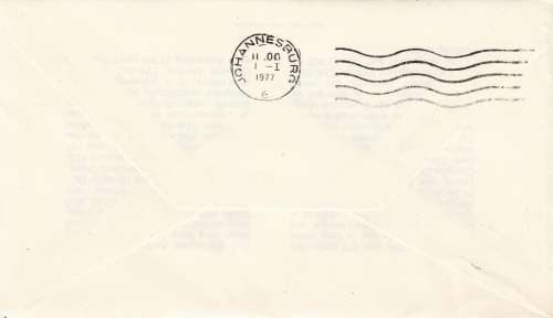 RSA: SAA COVER NO 14 1977 - 1st SCHEDULED AIRBUS FLIGHT - CAPE TOWN  TO JHB
