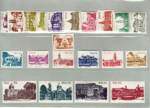 RSA 1982: 4th DEFINITIVE ISSUE FULL SET INCL COILS MNH (SACC515-535)