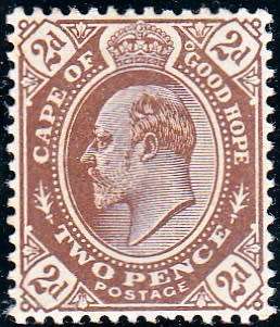 CAPE OF GOOD HOPE 1904 KEVII TWO PENNY MH (SACC 67)