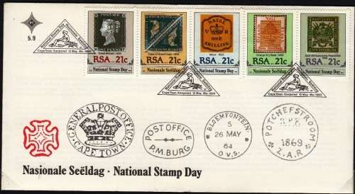 RSA 1990: OFFICIAL FDC 5.9 - NATIONAL STAMP DAY