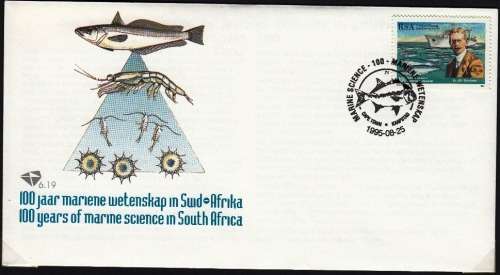 RSA 1995: OFFICIAL FDC 6.19 - 100 YEARS MARINE SCIENCE IN SOUTH AFRICA