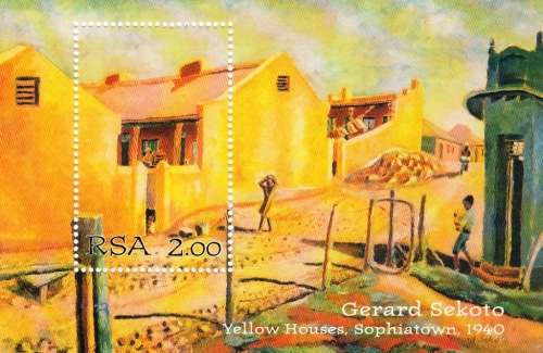 RSA 1996: MINIATURE SHEET - GERARD SEKOTO MNH (SACC 951)