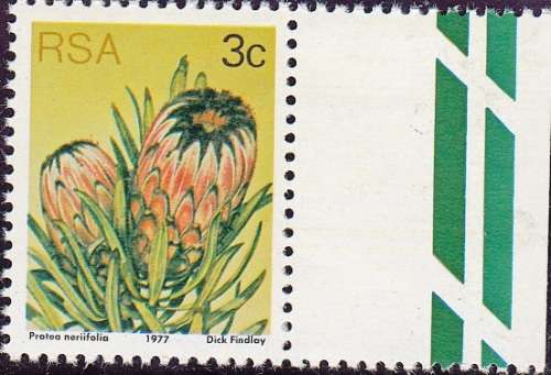 RSA 1977: 3rd DEFINITIVE ISSUE MARGINAL 3c MNH (SACC 420)