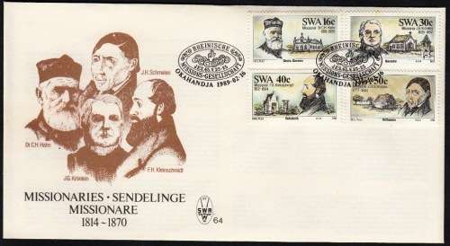 SWA 1989: FDC 64 - MISSIONARIES