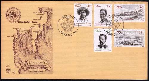 SWA 1983: OFFICIAL FDC 40 - CENTENARY OF LUDERITZ