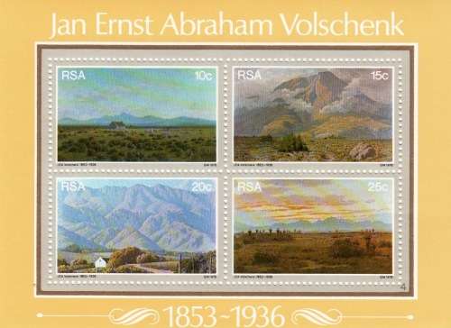 RSA 1978: MINIATURE SHEET4 - JAN ERNEST ABRAHAM VOLSCHENK  MNH (SACC 452)
