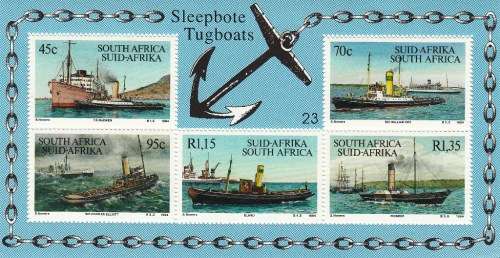 RSA MINIATURE SHEET NO. 23 1994: TUGBOATS MNH (SACC 871)