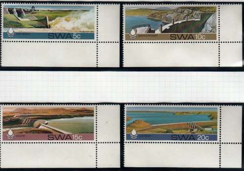 SWA 1980 WATER CONSERVATION FULL SET MNH (SACC 378-381)