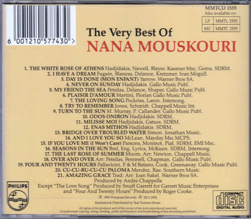 NANA MOUSKOURI - THE VERY BEST OF