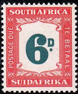 UNION 1948-1949: 6d POSTAGE DUE MNH (SACC37)