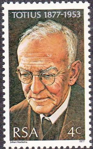 RSA 1977: BIRTH CENTENARY OF PROF. J. du TOIT, THEOLOGIAN AND POET MNH (SACC 416)