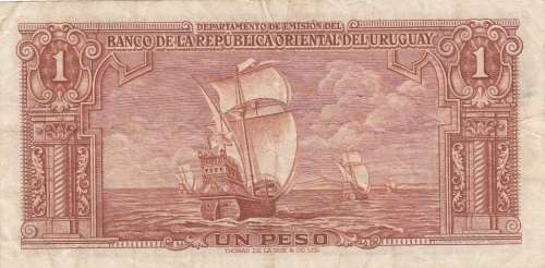 URUGUAY BANKNOTE 1 PESO 1939