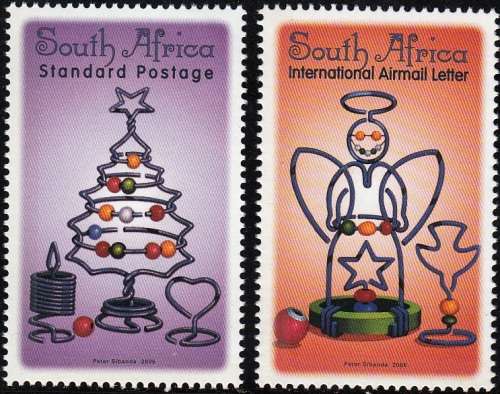 RSA 2005: CHRISTMAS STANDARD POSTAGE SET MNH (SACC1741/2)