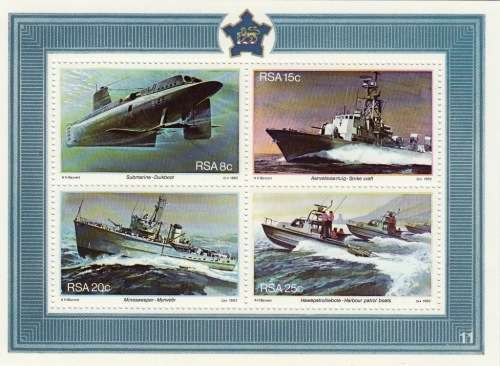 RSA MINIATURE SHEET#11 1982: ANNIVERSARY OF SIMONSTOWN  MNH (SACC 514)