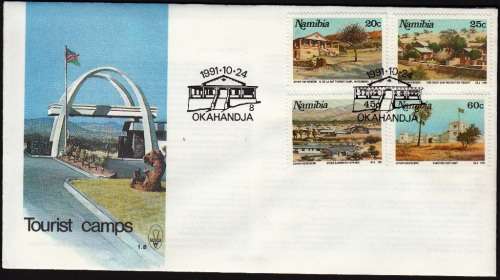 NAMIBIA 1991: OFFICIAL FDC 1.8 - TOURIST CAMPS