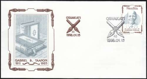 NAMIBIA 1998: FDC 3.1 - GABRIEL B. TAAPOPI
