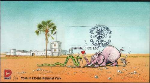 NAMIBIA 2000: FDC 3.28 - YOKA IN ETOSHA NATIONAL PARK