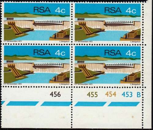 RSA 1972: OPENING OF HENDRIK VERWOERD DAM FULL SET CONTROL BLOCKS A and B MNH (SACC 312-314)