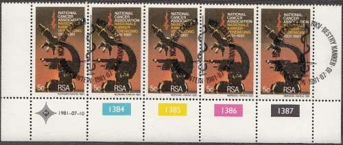 RSA 1981: 50th ANNIVERSARY OF NATIONAL CANCER ASSOCIATION OF SA CONTROL BLOCK CTO (SACC 501)