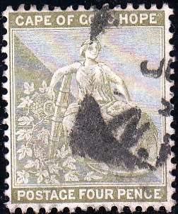 COGH 1897: HOPE SEATED 4d USED (SACC60)