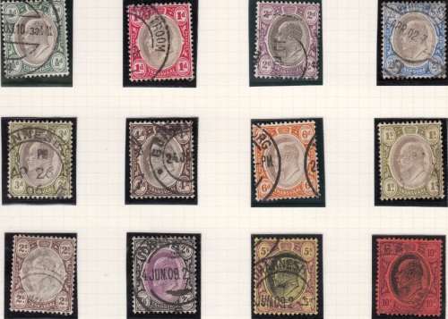 TRANSVAAL 2nd BRITISH OCCUPATION 1902 KEVII FULL SET USED (SACC 250-261)