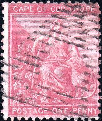 COGH 1864 HOPE SEATED 1d USED (SACC 18a) - WMK CROWN CC