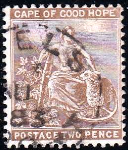 COGH 1882-1883: HOPE SITTING TWO PENCE USED (SACC37) - CROWN CA