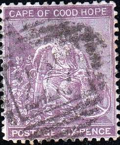 COGH 1884-1890: HOPE SITTING SIX PENCE USED (SACC47)