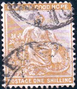 COGH 1893-1898: DEFINITIVE ISSUE ONE SHILLING USED (SACC 62c)