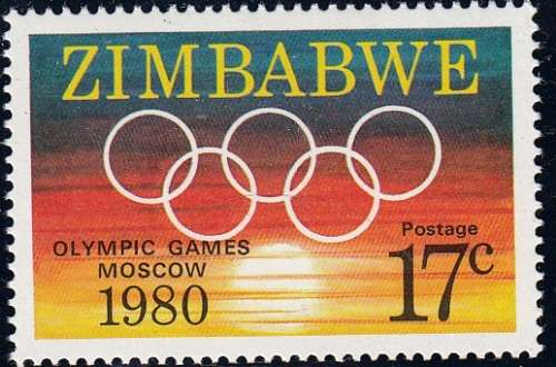 ZIMBABWE 1980: OLYMPIC GAMES MNH (SG 596)