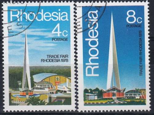 RHODESIA 1978 TRADE FAIR BULAWAYO SET CTO (SACC 316-317)