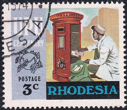 RHODESIA 1974: UNIVERSAL POSTAL UNION FULL SET CTO (SACC 272-275)