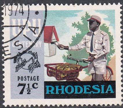 RHODESIA 1974: UNIVERSAL POSTAL UNION FULL SET CTO (SACC 272-275)