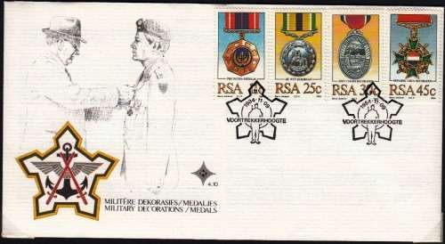 RSA 1985: OFFICIAL FDC 4.10 - MILITARY DECORATIONS