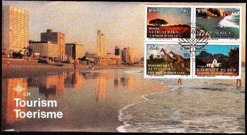 RSA 1990: OFFICIAL FDC 5.11 - TOURISM IN S.A.