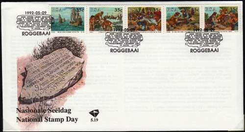RSA 1992: OFFICIAL FDC 5.19 NATIONAL STAMP DAY