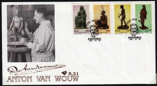 RSA 1992: OFFICIAL FDC 5.21 30th BIRTH ANNIVERSARY OF ANTON VAN WOUW