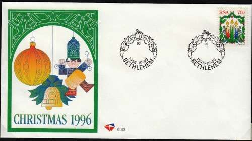 RSA 1996: OFFICIAL FDC 6.43 - CHRISTMAS