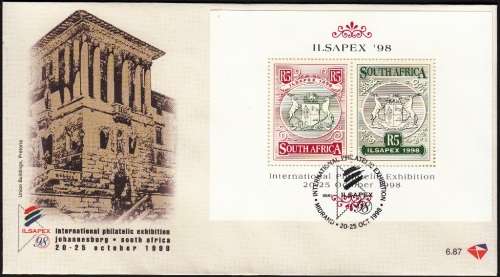 RSA 1998: OFFICIAL FDC 6.87 - INTERNATIONAL PHILATELIC EXHIBITION ILSAPEX