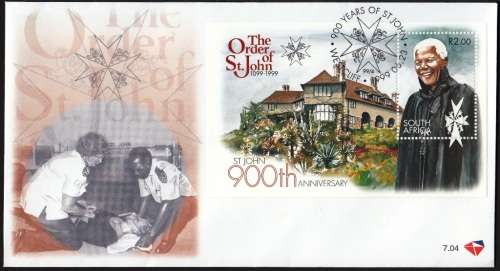 RSA 1999: OFFICIAL FDC 7.04 - THE ORDER OF ST. JOHN`S 900th ANNIVERSARY