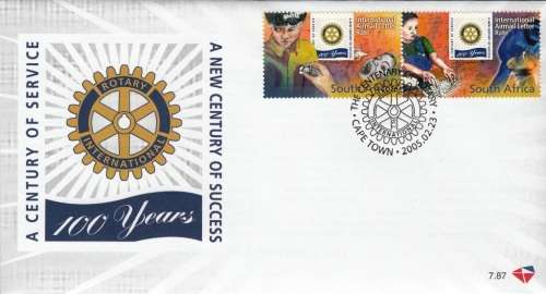 RSA 2005: OFFICIAL FDC 7.87 - CENTENARY OF ROTARY