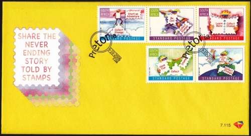 RSA 2006: FDC 7.115 - WORLD POST DAY - HAVING FUN WITH STAMPS