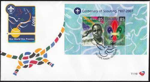 RSA 2007: FDC 7.119 - CENTENARY OF SCOUTING