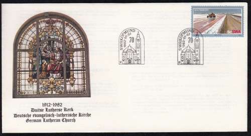 SWA 1982 COMMEMORATIVE COVER: 70th ANNIVERSARY OF GERMAN LUTHERAN CHURCH