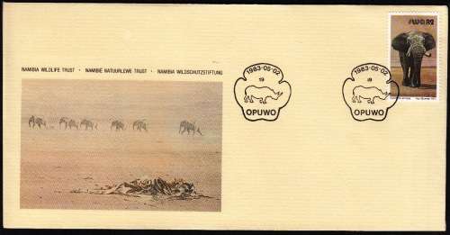 SWA COMMEMORATIVE COVER 1983 NAMIBIA WILDLIFE TRUST