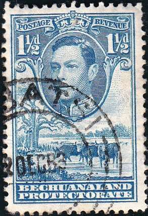 BECHUANALAND PROTECTORATE 1938: KGVI DEFINITIVE ISSUE 1½d USED (SACC 115)