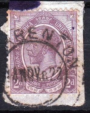 UNION OF S.A. 1922: KGV 2d USED (SACC5) - WARRENTON POSTMARK